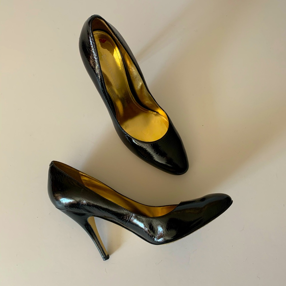 Enzo Angiolini Black Patent heels Sz 9.5